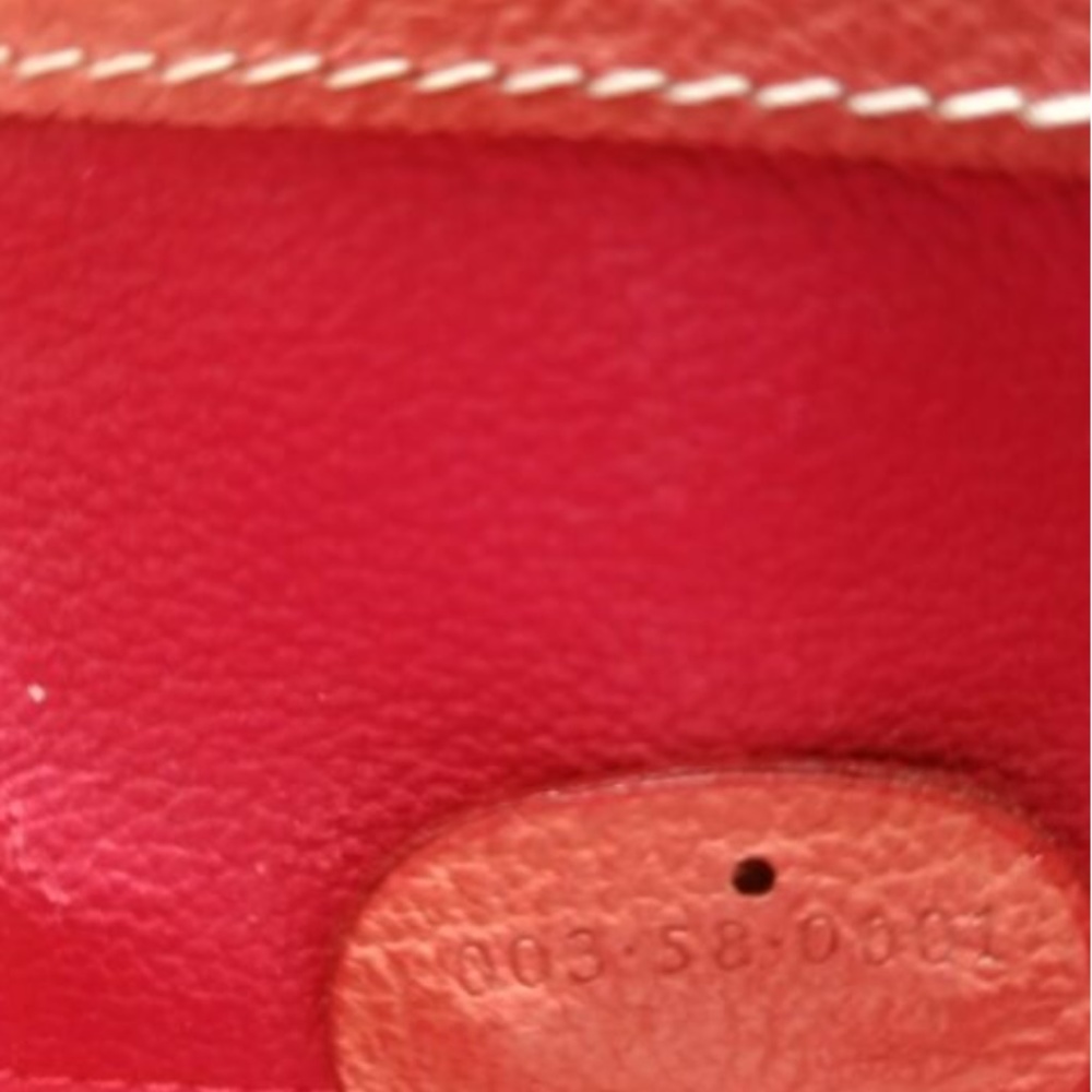 New VTG Gucci XL Red Suede Backpack Leather Straps - Picture 5 of 8
